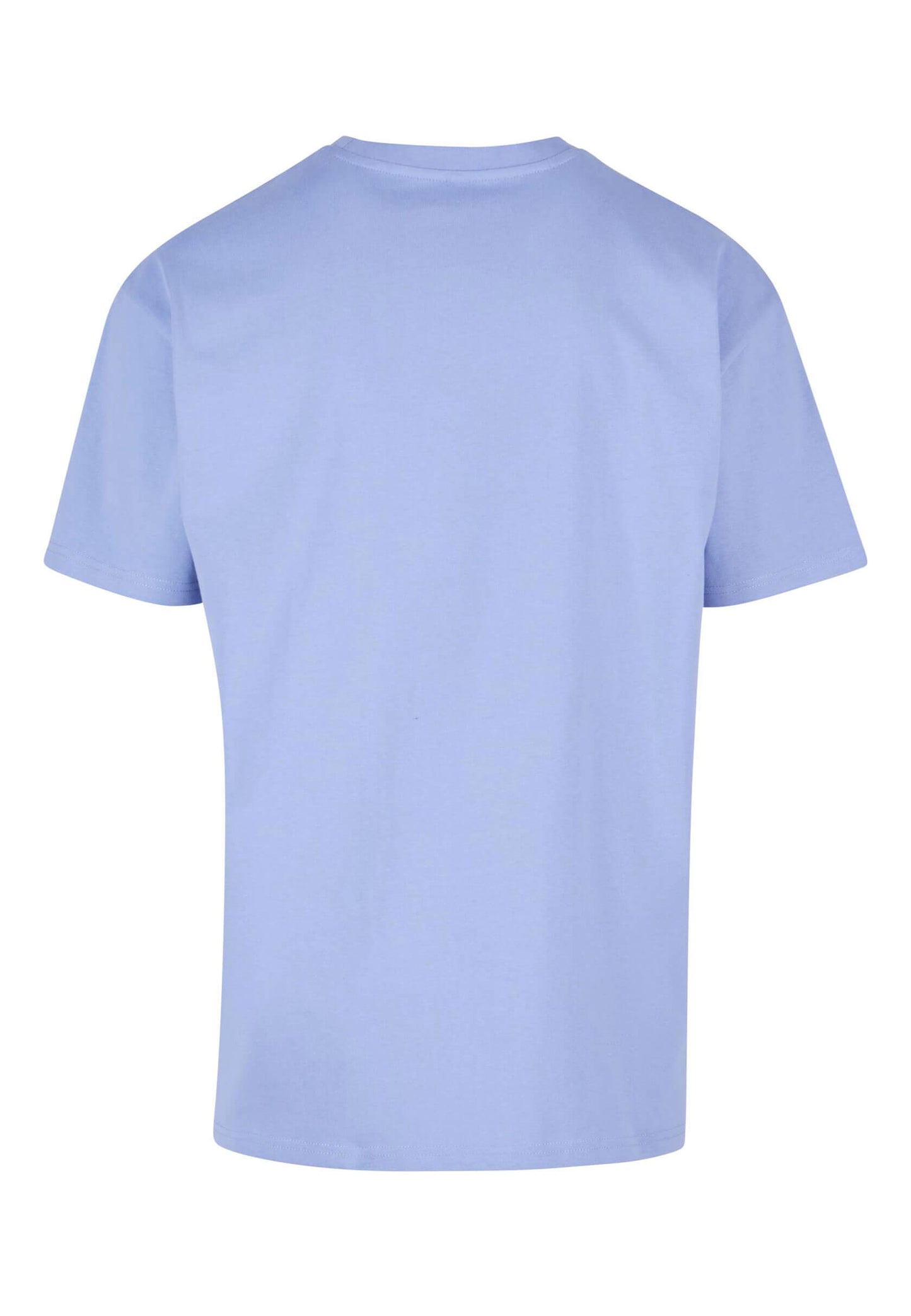 Dos du t-shirt broderie premium violet pâle, coupe ample.