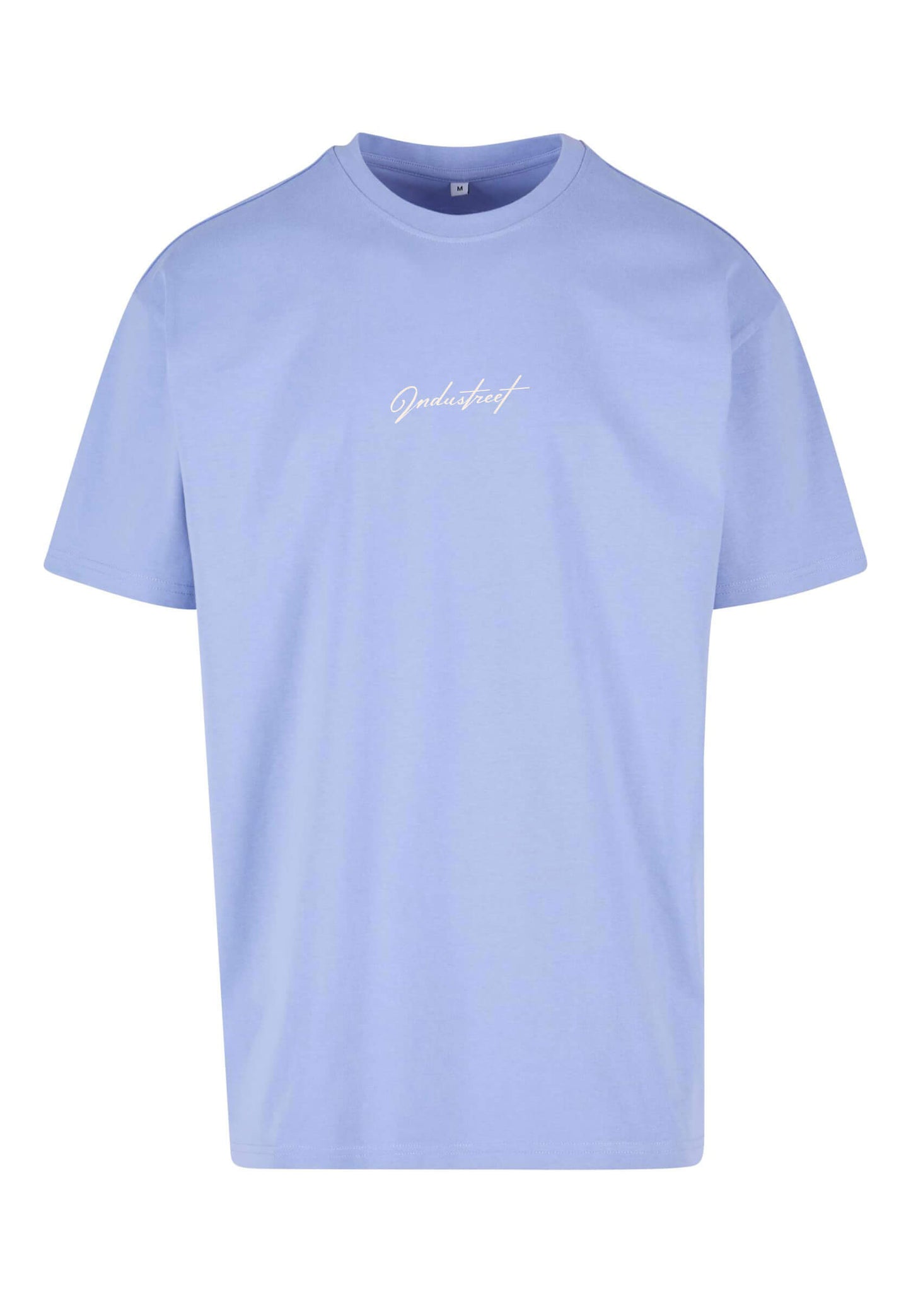 T-shirt broderie premium violet pâle, streetwear confortable.