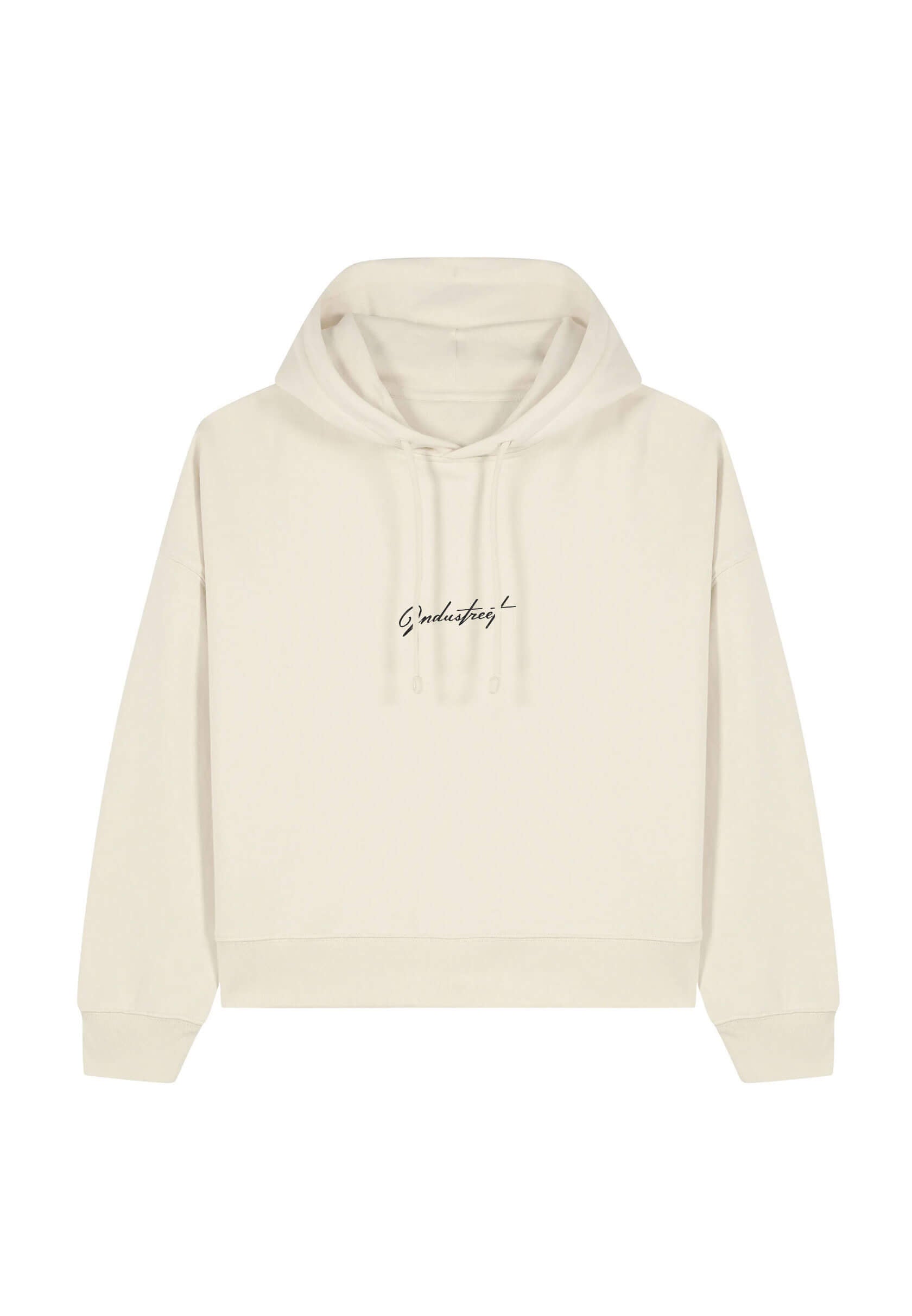 Pull broderie premium beige pour femme, élégant et doux.