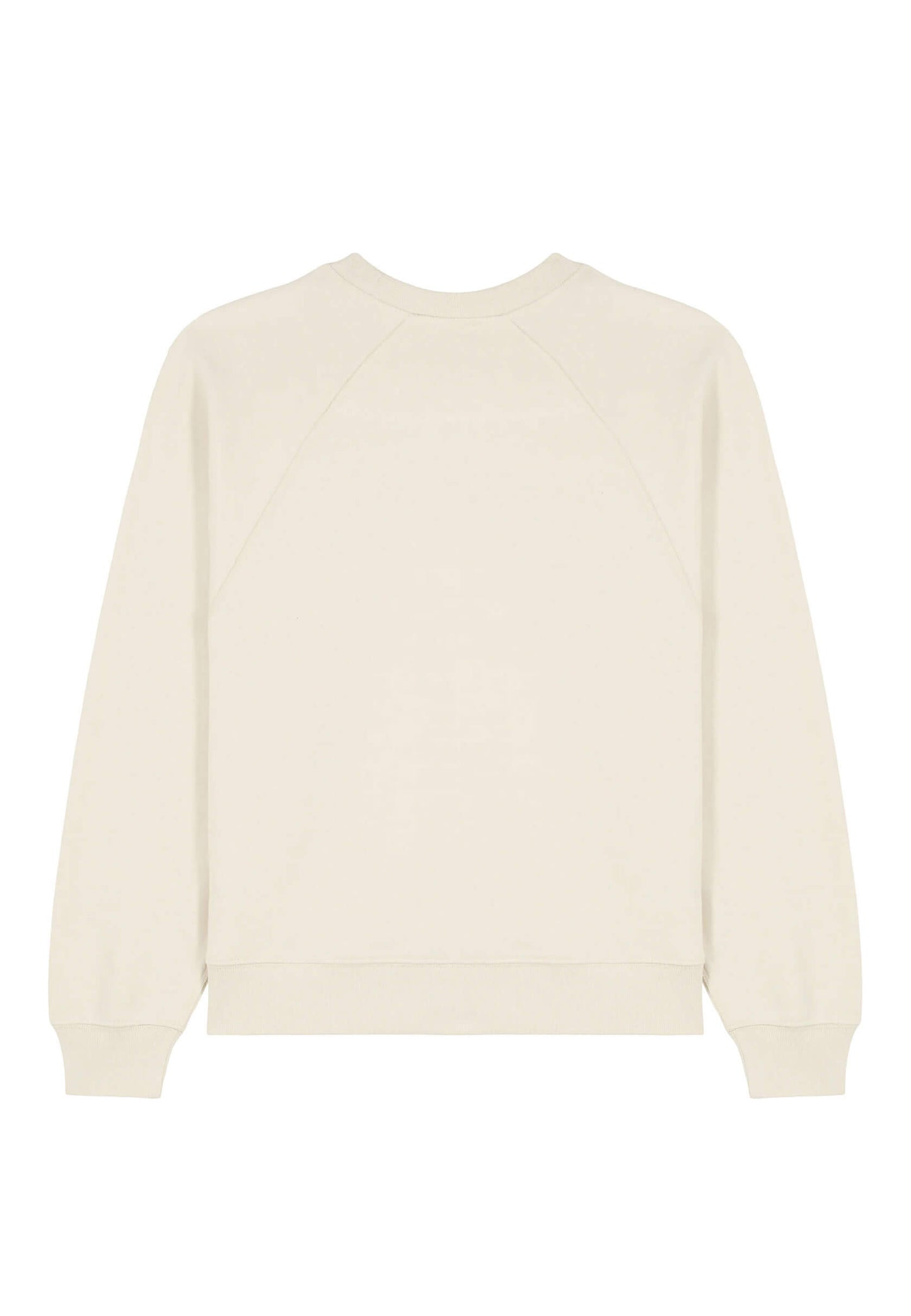 Dos du sweat-shirt élégant beige femme, coupe confortable.
