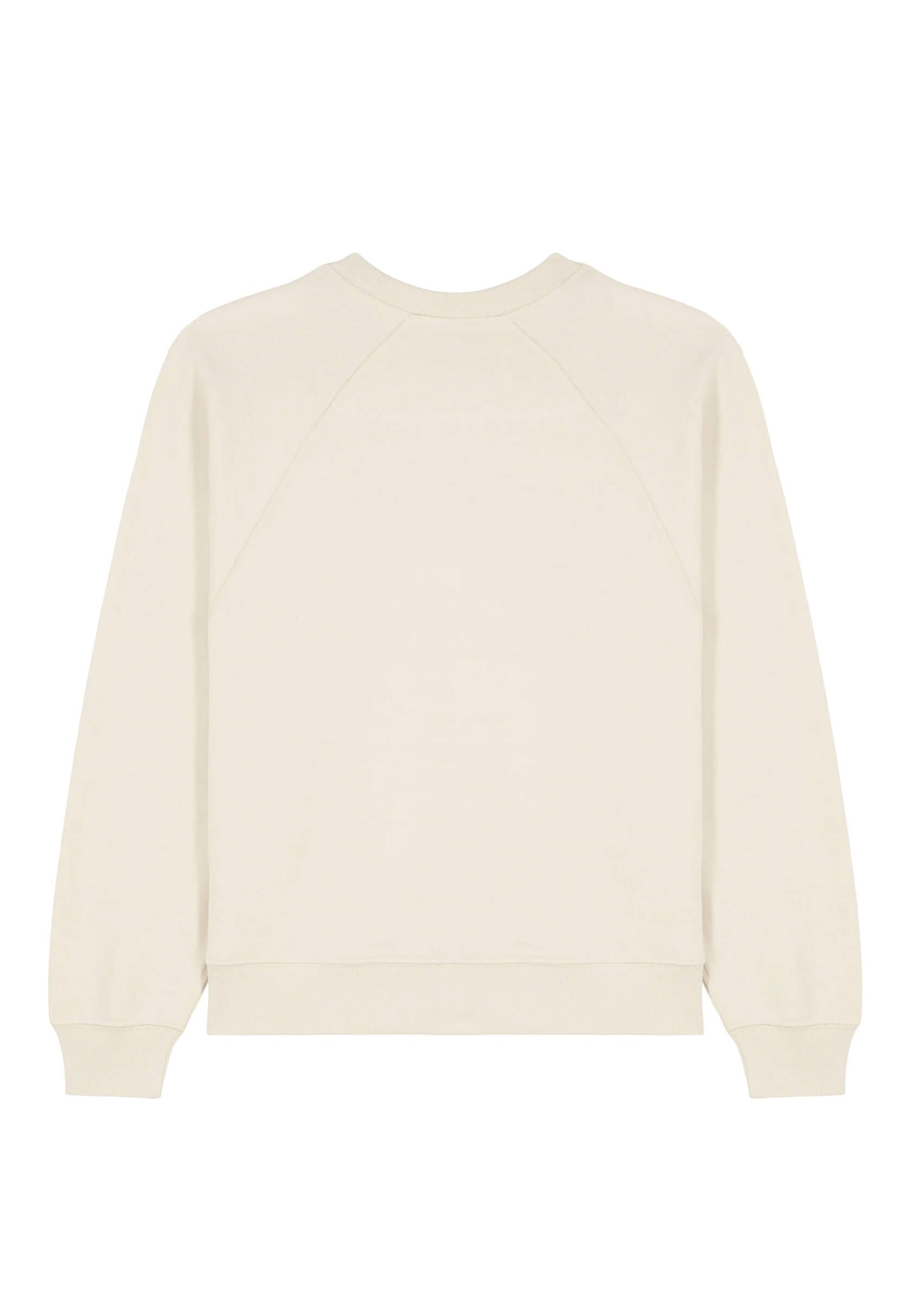 Dos du sweat-shirt élégant beige femme, coupe confortable.