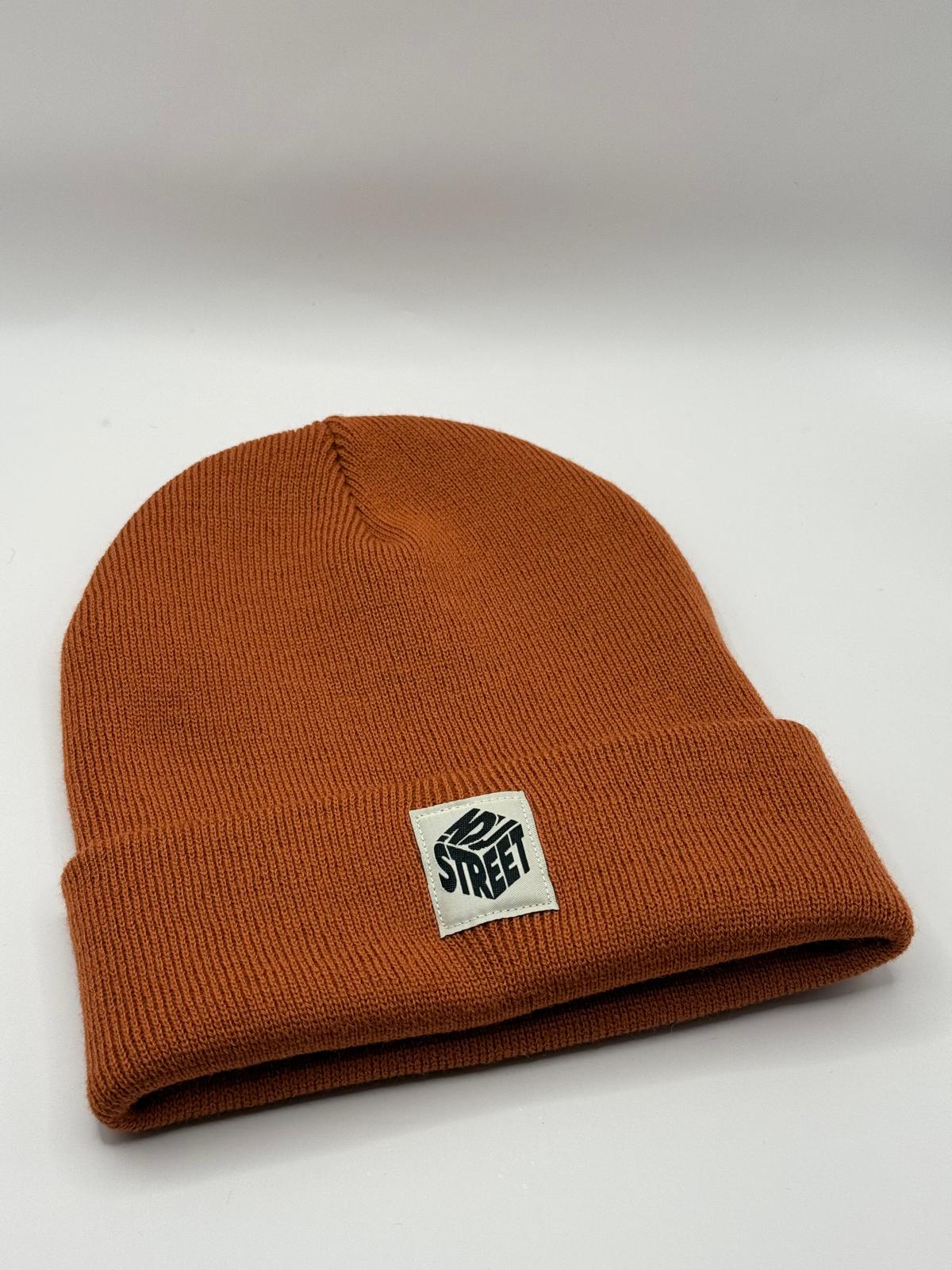 Bonnet Terracotta avec étiquette logo brodé